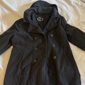 Ambiance Black Trench Coat